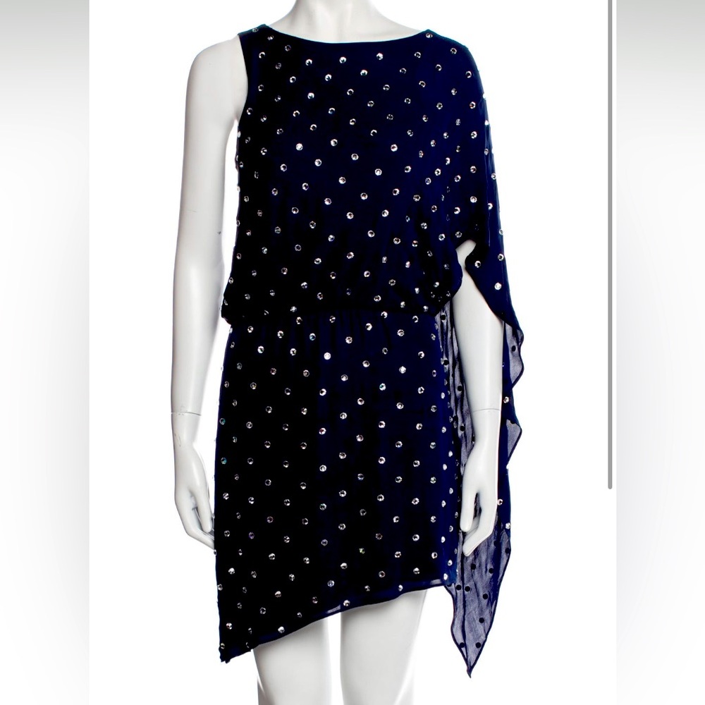 Haney studded midnight blue dress - new, size 2